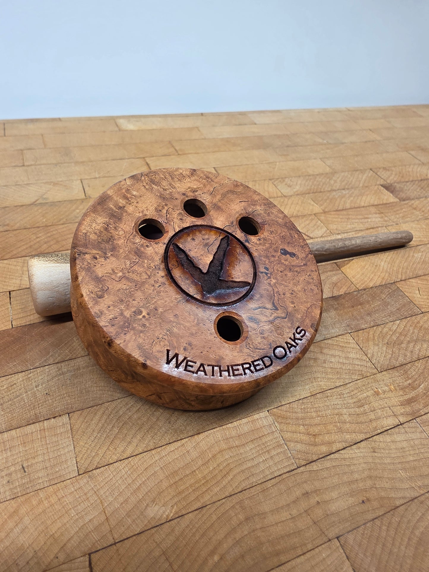 Mini cherry burl pot call
