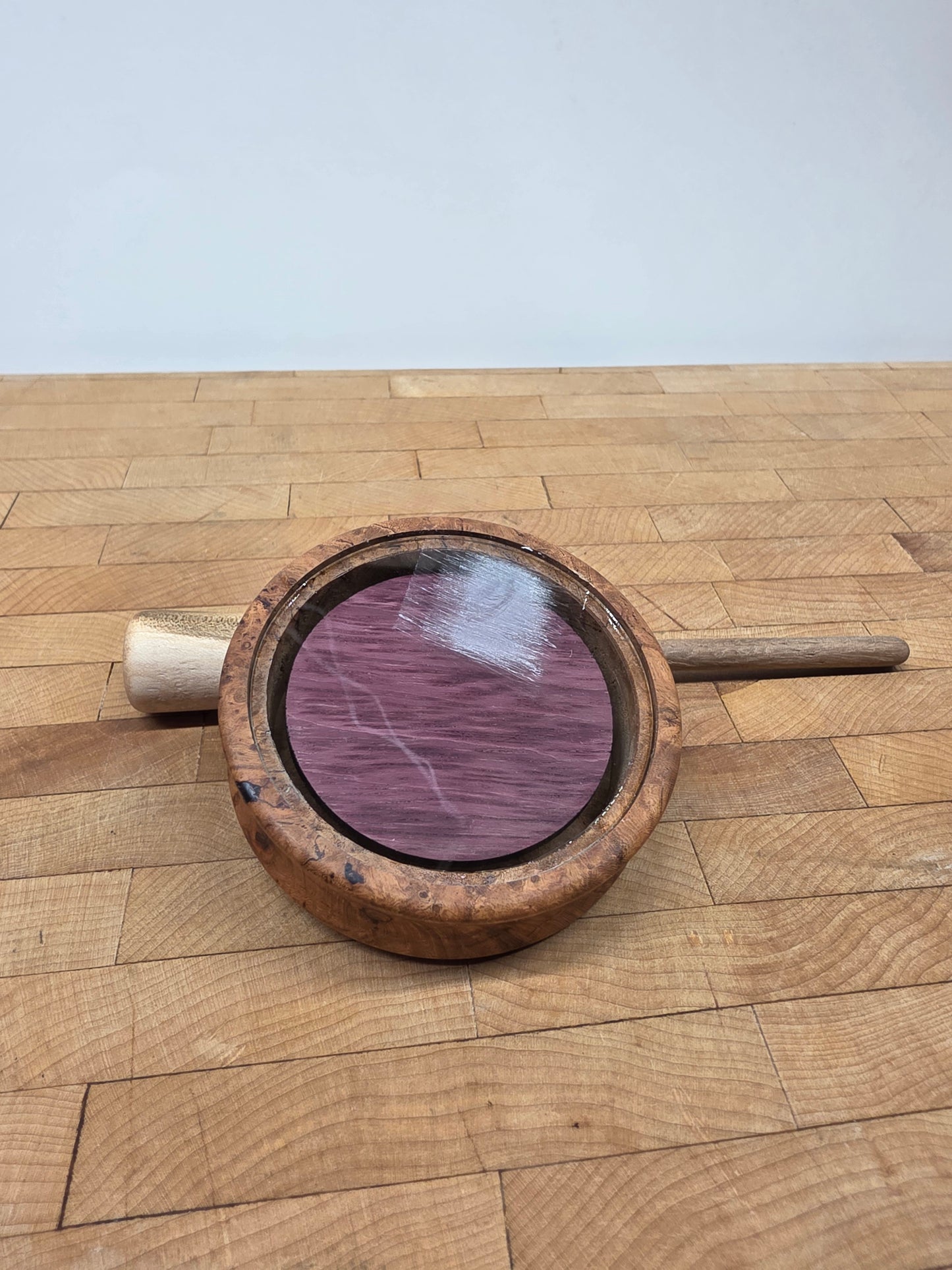 Mini cherry burl pot call